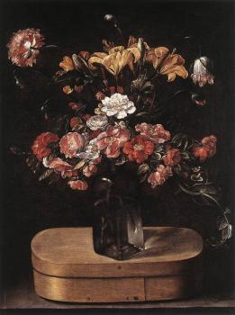 Jacques Linard : Bouquet on Wooden Box